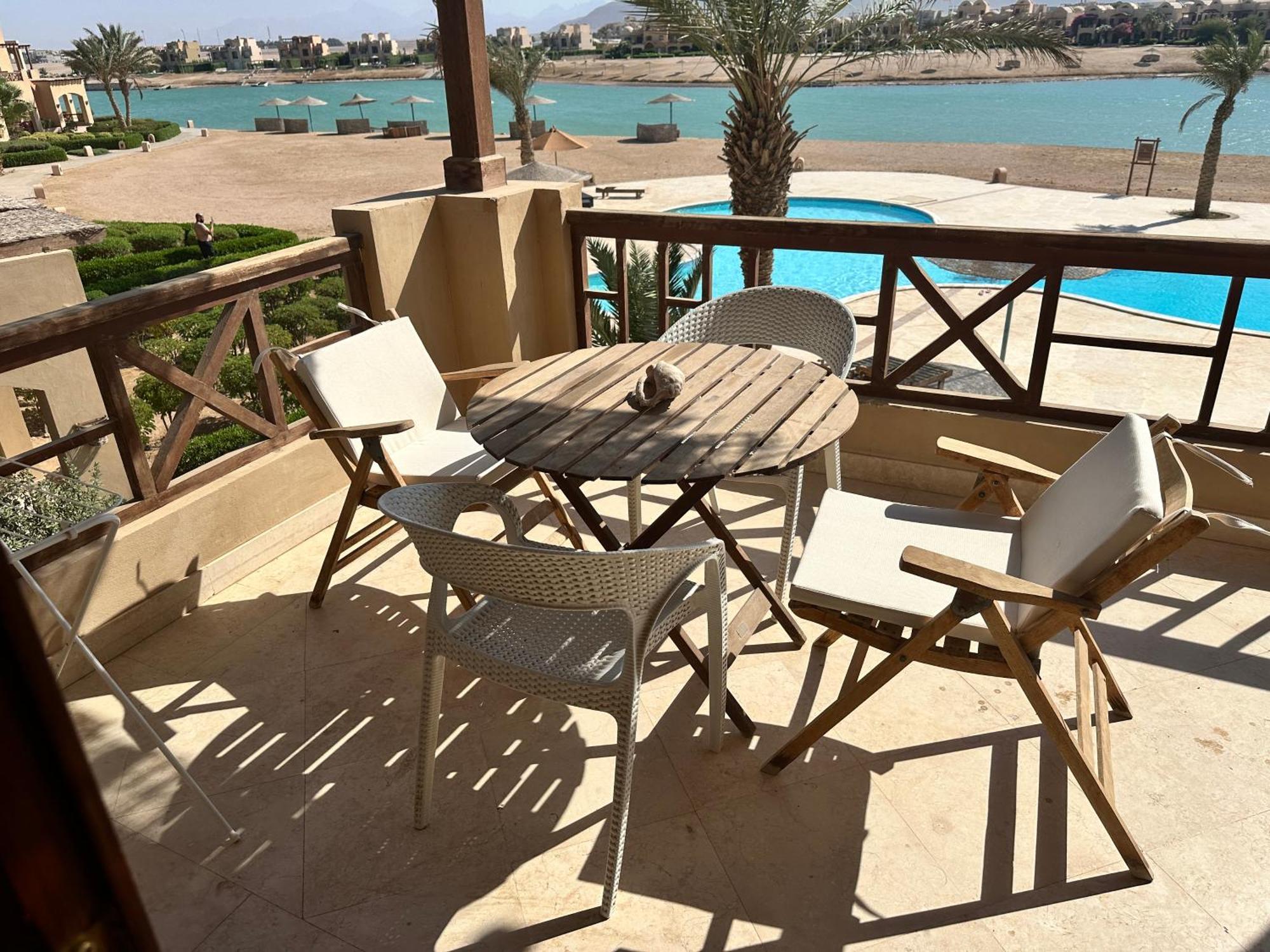 Sabina 1Br Apartment Lagoon View With Shared Pool By Bfg Beit Fel Gouna 후르가다 외부 사진